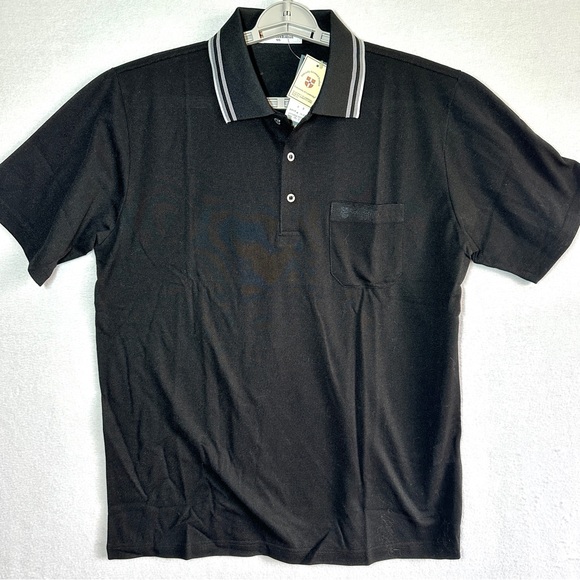 University of Cambridge Polo Men's L Black Lightweight Embroidered Pocket New